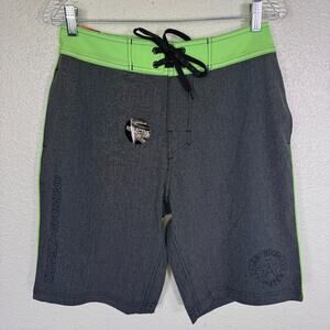 American Fighter Board Short Mens 28 Swim Trunks Reflective Pattern Beach Cruise